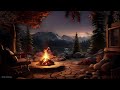 A Perfect Harmony: Relaxing Forest Ambience with Cozy Fireplace Sounds