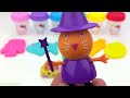 Learn Colors Hello Kitty Dough with Ice Cream Popsicles Molds and Surprise Toys Shopkins