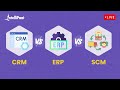 CRM vs ERP vs SCM | Difference Between CRM vs ERP vs SCM | Intellipaat