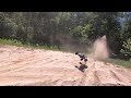 Blasting through the sand with the Arrma Kraton EXB on Proline Racing Slingshots!