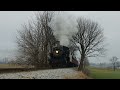 Strasburg Rail Road 90, 89, & 475: Midwinter Steam in Paradise (4K)