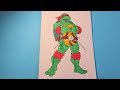 Coloring Ninja Turtles Raphael- Coloring pages #ninjaturtles #coloring #kidsvideo