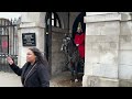 Armed Officer SWIFTLY Prompted About Chanting People Approaching Horse Guards