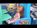 Barbie & Ken Doll Family Airplane Travel Routine