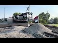 NS 18M at the Radnor Road railroad crossing in Waldo Ohio