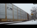 Trains in the Snow at Kirkwood Missouri February 4th, 2014