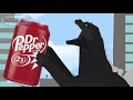 Godzilla drinks a Dr Pepper