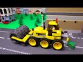 LEGO Cars and Trucks Experimental Bulldozer Steamroller Police Car video for kids