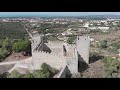 Drone shots of Castelo de Sesimbra, Portugal