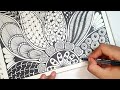 Zentangle Patterns For Beginners | Zentangle Art | Doodle Pattern