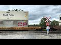 CP 8158 & CP 9369 @ E Bay Rd (Ft. UP 3021)