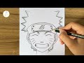 how to draw Naruto Uzumaki step by step || naruto drawing easy || How to draw anime step by step