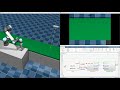 Pick and place from a moving conveyor using Simulink and MuJoCo