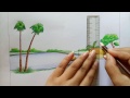How to draw  scenery of Autumn season Step by step (very easy)