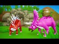 Dinosaur Eggs Hatching - Raptor vs Triceratops | Dinosaur Trex | Funny Dinosaurs Comedy Videos