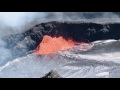 Kīlauea Volcano, Halemaʻumaʻu Crater, Summit Vent Lava Lake (4K B-Roll)
