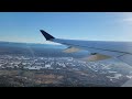 Delta Airbus A220 takeoff. Seattle International Airport. View of Mount Rainier. December 20, 2023