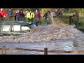 Kenilworth Ford Floods 2020 - Heavy Duty 4X4. Warwickshire England.