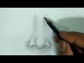 How to Draw Nose || Nose Drawing for Beginners|| Easy Tutorial of Nose
