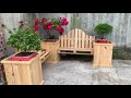 Amazing Pallet Woodworking Project At Home // Build Benches Combined Planter Pallet Box