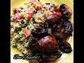 Oven-Roasted Baby Bella Mushrooms & Fried Rice (Read Description)