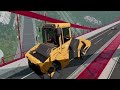CRUSHING Police Chase with HUGE ROAD ROLLER... (BeamNG Drive Multiplayer)