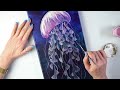 The ULTIMATE Jellyfish Art Technique! MUST WATCH - Acrylic Pouring + Glue Gun | AB Creative Tutorial