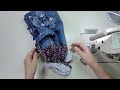 DIY  버리는 청바지로 예쁜가방 만들기/Jeans Refashion