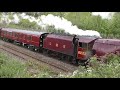 46233 Duchess of Sutherland slips and slogs up Hemerdon with Day 1 and 2 of The Great Britain XII