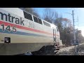 [4K60] 80 MPH Amtrak Vermonter 11/25/23 with #145