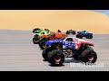 Monster Trucks Downhill/Obstacle Course crashes - Beamng drive
