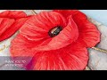 EASY Textured Poppy Art + BIZARRE Mold Method!! Try it Yourself! | AB Creative Tutorial