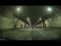 Driving view in tunnel