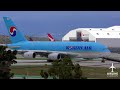 Korean Air Airbus A380 makes a RARE DEPARTURE on runway 7R at LAX!