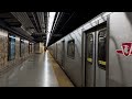 TTC Line 1 Heavy Train Action at College Station