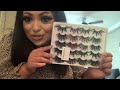 Amazon makeup brushes-fake lashes-clusters-eyelash glue-& nyxlipliner haul