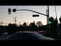 Escondido Traffic Lights After Sunset (9th Ave & Tulip St)