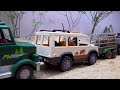 Rescue construction vehicles with crane truck | Police car and truck toy stories | BIBO TOYS