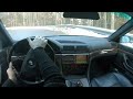 Pov Drive BMW 740i E38 Drifting on Mountain Roads