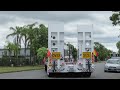 Bowers Heavy Haulage taking delivery of a new Drake 7 Rows of 8 platform trailer.