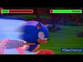 Sonic Prime (2022) Sonic vs. Shadow with healthsbar