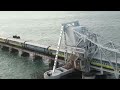 Train  on Pamban bridge 4