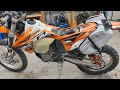 KTM 500 trouble starting and idling, low fuel pressure diagnosis: cracked filter