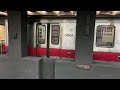 MBTA Red Line 01800 Series Train Entering and Departing Andrew Station NB