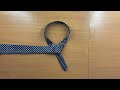 How to tie a tie in 30 seconds ( Windsor knot)