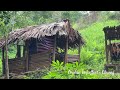 Orphan boy - Picking forest fruits, looking for food to survive for a day very hot