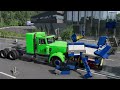 GTA 5 GARBAGE TRUCK VS TEARDOWN TRUCK VS BEAMNG DRIVE TRUCK VS BRICK RIGS TRUCK - WHICH IS BEST?