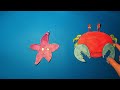 How to Draw a Crab and his Friend Starfish | Easy Step by Step Drawing for Kids and Toddlers