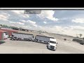 American Truck Simulator | Second b-train double backing attempt