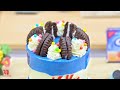 ASMR Yummy Miniature Cake Using KITKAT - OREO - ICE - CREAM 🍥 Amazing OREO KITKAT Cake Making Recipe